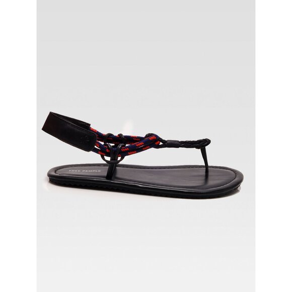 FREE PEOPLE Island Hopping Wrap Sandal / Black - Picture 8 of 11